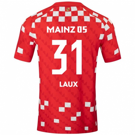 Kandiny Kinder Lucas Laux #31 Weiß Rot Heimtrikot Trikot 2024/25 T-Shirt