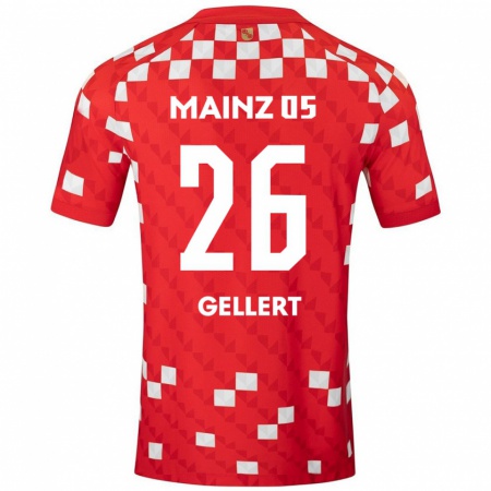 Kandiny Kinder Mona Gellert #26 Weiß Rot Heimtrikot Trikot 2024/25 T-Shirt