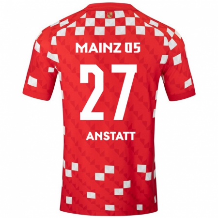 Kandiny Kinder Nadine Anstatt #27 Weiß Rot Heimtrikot Trikot 2024/25 T-Shirt