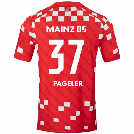 Kandiny Kinder Maja Pageler #37 Weiß Rot Heimtrikot Trikot 2024/25 T-Shirt