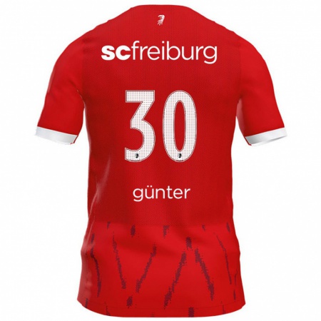 Kandiny Kinder Christian Günter #30 Rot Heimtrikot Trikot 2024/25 T-Shirt