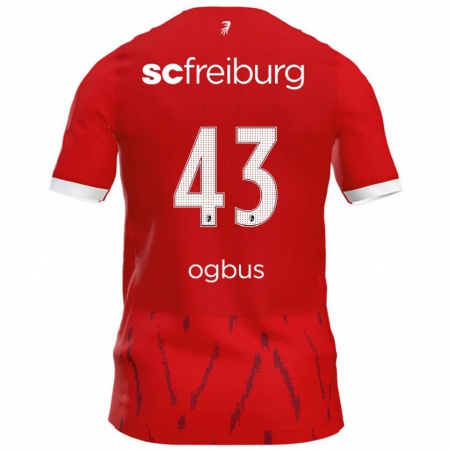 Kandiny Kinder Bruno Ogbus #43 Rot Heimtrikot Trikot 2024/25 T-Shirt