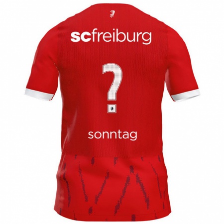 Kandiny Kinder Noa Sonntag #0 Rot Heimtrikot Trikot 2024/25 T-Shirt