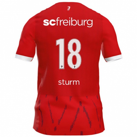 Kandiny Kinder Yann Sturm #18 Rot Heimtrikot Trikot 2024/25 T-Shirt