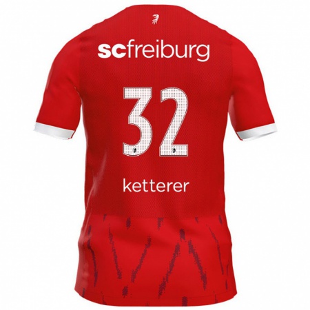 Kandiny Kinder Ashley Ketterer #32 Rot Heimtrikot Trikot 2024/25 T-Shirt