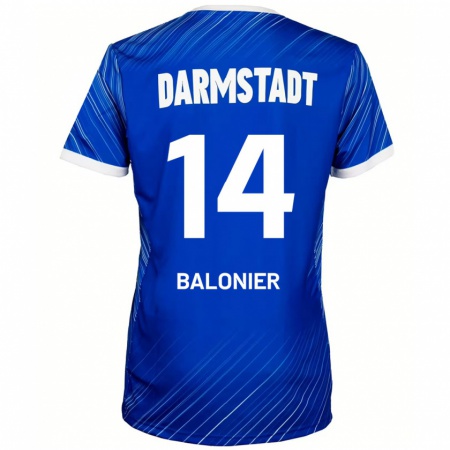 Kandiny Kinder Mike Balonier #14 Blau Weiß Heimtrikot Trikot 2024/25 T-Shirt