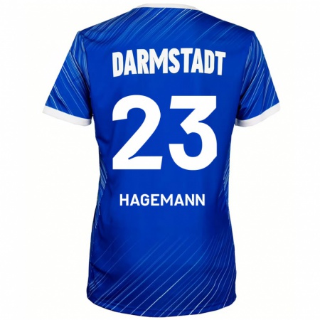 Kandiny Kinder Emil Hagemann #23 Blau Weiß Heimtrikot Trikot 2024/25 T-Shirt