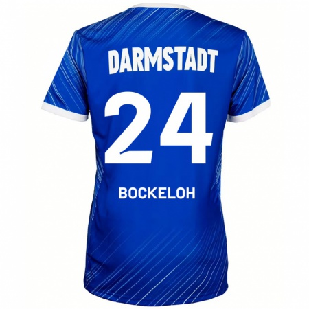 Kandiny Kinder Leonhard Bockeloh #24 Blau Weiß Heimtrikot Trikot 2024/25 T-Shirt