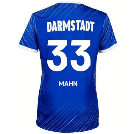 Kandiny Kinder Jeremy Mahn #33 Blau Weiß Heimtrikot Trikot 2024/25 T-Shirt