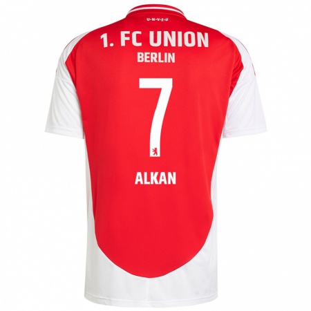 Kandiny Kinder Musa Alkan #7 Rot Weiß Heimtrikot Trikot 2024/25 T-Shirt