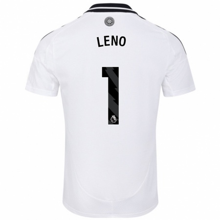 Kandiny Kinder Bernd Leno #1 Weiß Heimtrikot Trikot 2024/25 T-Shirt