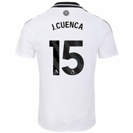 Kandiny Kinder Jorge Cuenca #15 Weiß Heimtrikot Trikot 2024/25 T-Shirt