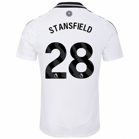 Kandiny Kinder Jay Stansfield #28 Weiß Heimtrikot Trikot 2024/25 T-Shirt