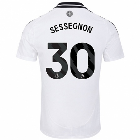 Kandiny Kinder Ryan Sessegnon #30 Weiß Heimtrikot Trikot 2024/25 T-Shirt