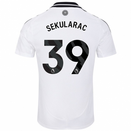 Kandiny Kinder Kristian Sekularac #39 Weiß Heimtrikot Trikot 2024/25 T-Shirt