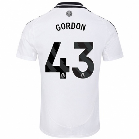 Kandiny Kinder Lemar Gordon #43 Weiß Heimtrikot Trikot 2024/25 T-Shirt