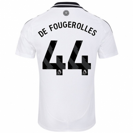 Kandiny Kinder Luc De Fougerolles #44 Weiß Heimtrikot Trikot 2024/25 T-Shirt