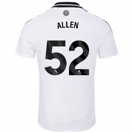 Kandiny Kinder Michael Allen #52 Weiß Heimtrikot Trikot 2024/25 T-Shirt