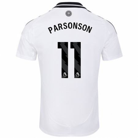 Kandiny Kinder Madi Parsonson #11 Weiß Heimtrikot Trikot 2024/25 T-Shirt