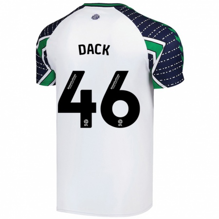 Kandiny Kinder Bradley Dack #46 Weiß Auswärtstrikot Trikot 2024/25 T-Shirt