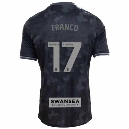 Kandiny Kinder Gonçalo Franco #17 Schwarz Auswärtstrikot Trikot 2024/25 T-Shirt