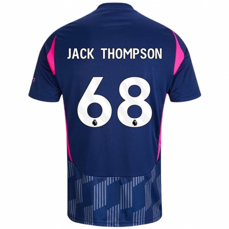 Kandiny Kinder Jack Thompson #68 Königsblau Rosa Auswärtstrikot Trikot 2024/25 T-Shirt