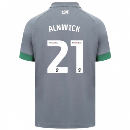 Kandiny Kinder Jak Alnwick #21 Dunkelgrau Auswärtstrikot Trikot 2024/25 T-Shirt