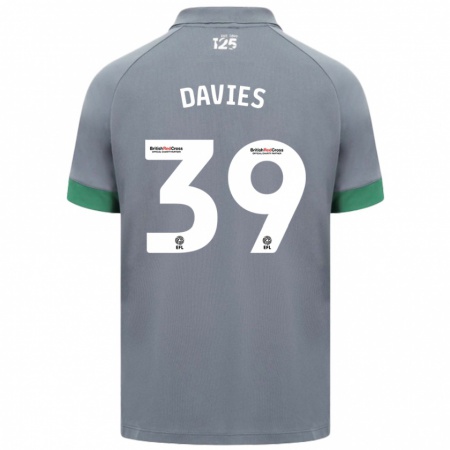 Kandiny Kinder Isaak Davies #39 Dunkelgrau Auswärtstrikot Trikot 2024/25 T-Shirt