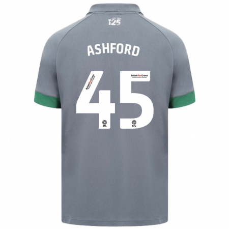 Kandiny Kinder Cian Ashford #45 Dunkelgrau Auswärtstrikot Trikot 2024/25 T-Shirt