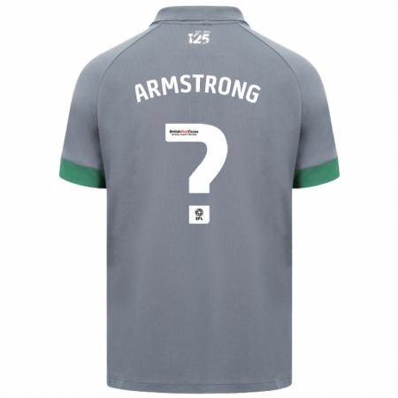 Kandiny Kinder Luke Armstrong #0 Dunkelgrau Auswärtstrikot Trikot 2024/25 T-Shirt