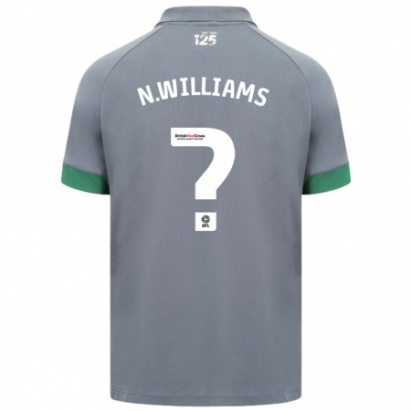 Kandiny Kinder Noah Williams #0 Dunkelgrau Auswärtstrikot Trikot 2024/25 T-Shirt