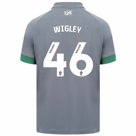 Kandiny Kinder Morgan Wigley #46 Dunkelgrau Auswärtstrikot Trikot 2024/25 T-Shirt