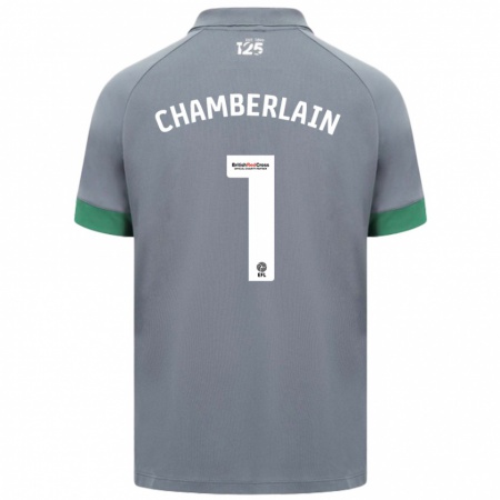 Kandiny Kinder Ceryn Chamberlain #1 Dunkelgrau Auswärtstrikot Trikot 2024/25 T-Shirt