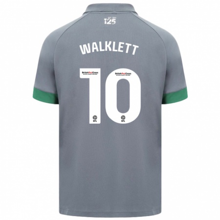 Kandiny Kinder Kerry Walklett #10 Dunkelgrau Auswärtstrikot Trikot 2024/25 T-Shirt