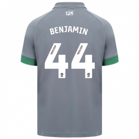 Kandiny Kinder Xavier Benjamin #44 Dunkelgrau Auswärtstrikot Trikot 2024/25 T-Shirt