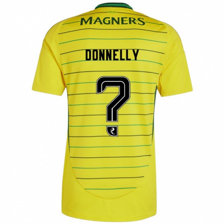 Kandiny Kinder Jacob Donnelly #0 Gelb Auswärtstrikot Trikot 2024/25 T-Shirt