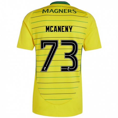 Kandiny Kinder Maria Mcaneny #73 Gelb Auswärtstrikot Trikot 2024/25 T-Shirt