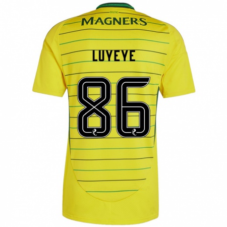 Kandiny Kinder Benny-Jackson Luyeye #86 Gelb Auswärtstrikot Trikot 2024/25 T-Shirt