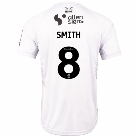 Kandiny Kinder Alistair Smith #8 Rot Weiß Auswärtstrikot Trikot 2024/25 T-Shirt