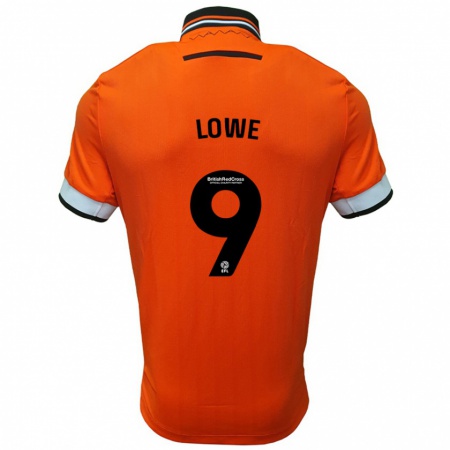 Kandiny Kinder Jamal Lowe #9 Orange Weiß Auswärtstrikot Trikot 2024/25 T-Shirt