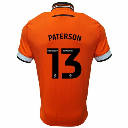 Kandiny Kinder Callum Paterson #13 Orange Weiß Auswärtstrikot Trikot 2024/25 T-Shirt