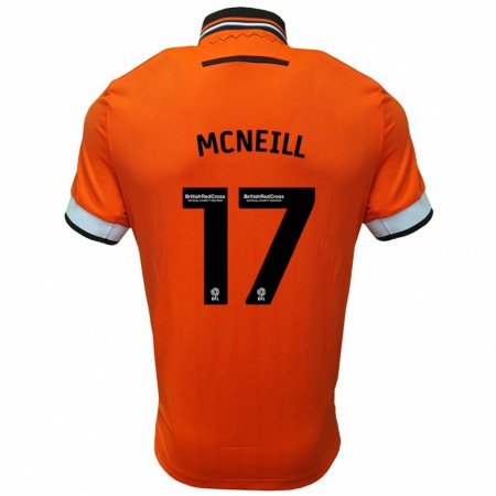 Kandiny Kinder Charlie Mcneill #17 Orange Weiß Auswärtstrikot Trikot 2024/25 T-Shirt