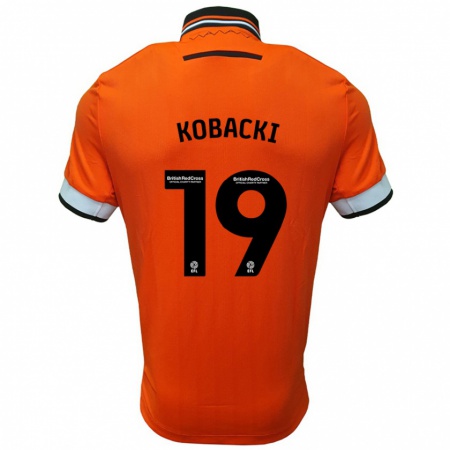 Kandiny Kinder Olaf Kobacki #19 Orange Weiß Auswärtstrikot Trikot 2024/25 T-Shirt