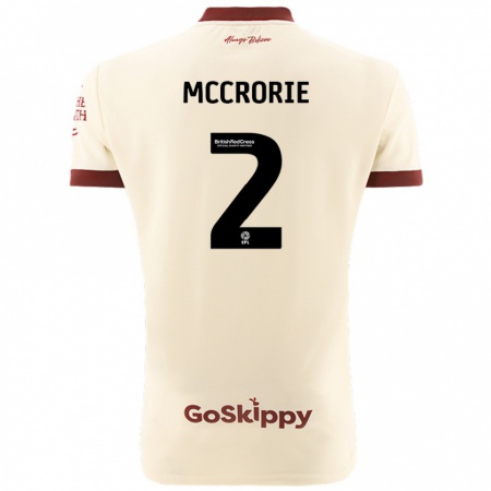 Kandiny Kinder Ross Mccrorie #2 Cremeweiß Auswärtstrikot Trikot 2024/25 T-Shirt