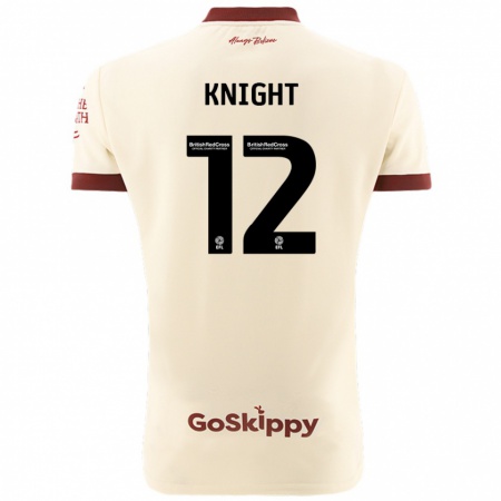 Kandiny Kinder Jason Knight #12 Cremeweiß Auswärtstrikot Trikot 2024/25 T-Shirt