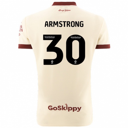 Kandiny Kinder Sinclair Armstrong #30 Cremeweiß Auswärtstrikot Trikot 2024/25 T-Shirt