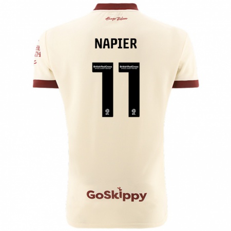 Kandiny Kinder Jamie-Lee Napier #11 Cremeweiß Auswärtstrikot Trikot 2024/25 T-Shirt