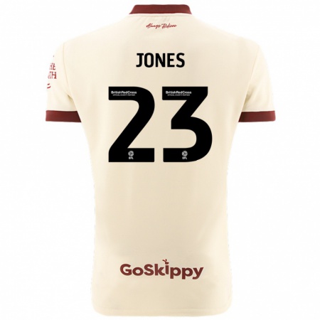 Kandiny Kinder Carrie Jones #23 Cremeweiß Auswärtstrikot Trikot 2024/25 T-Shirt