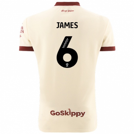 Kandiny Kinder Matty James #6 Cremeweiß Auswärtstrikot Trikot 2024/25 T-Shirt