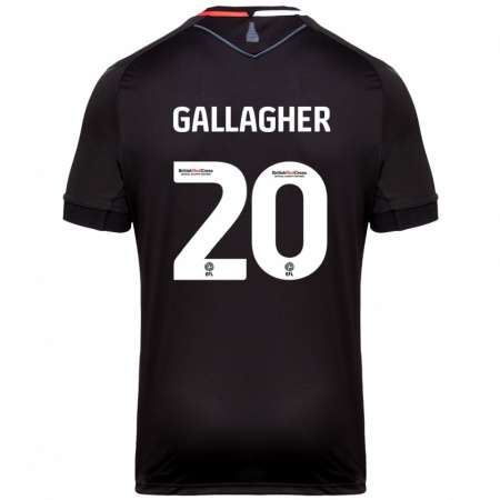 Kandiny Kinder Sam Gallagher #20 Schwarz Auswärtstrikot Trikot 2024/25 T-Shirt